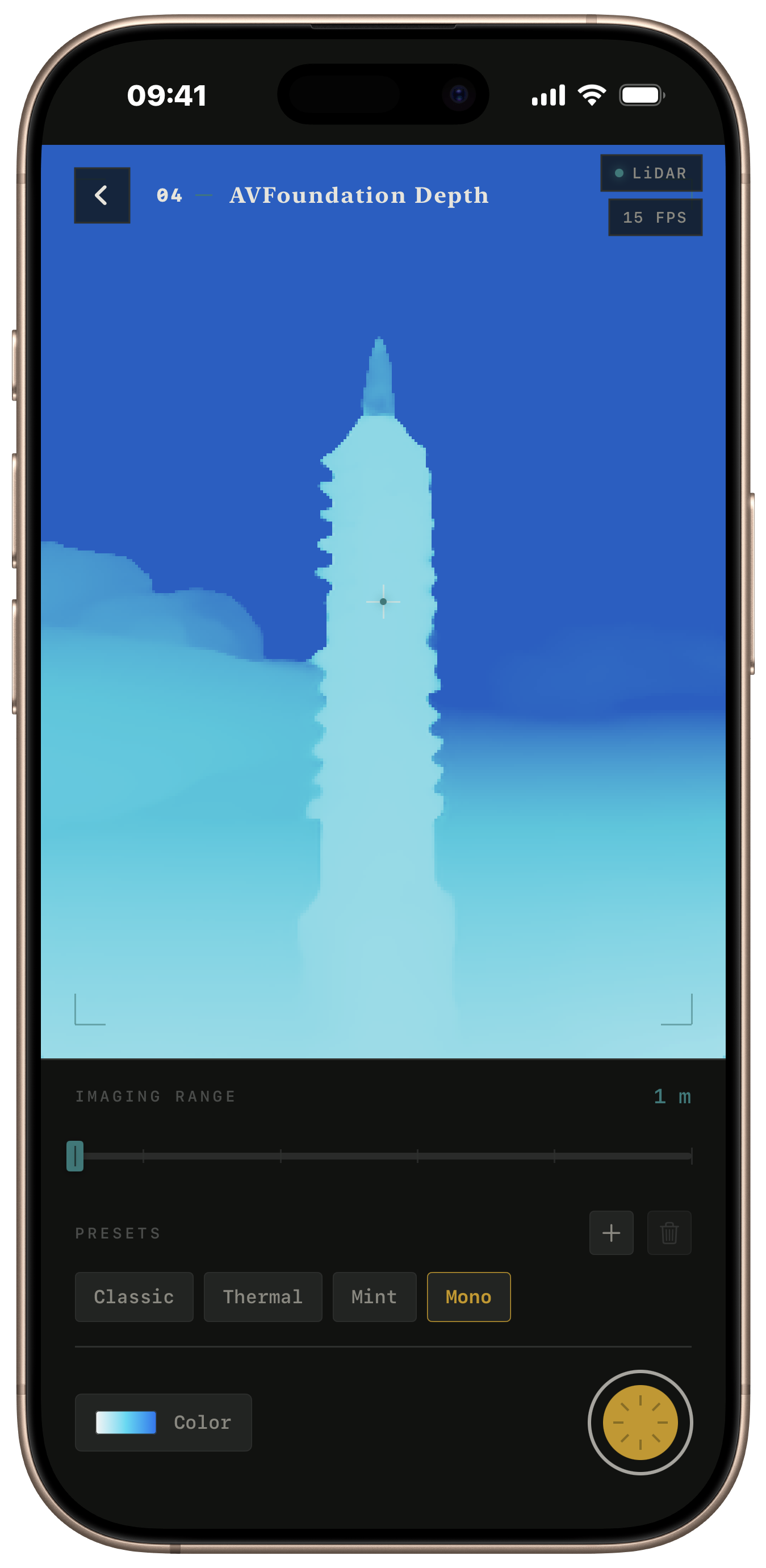 ScopeKit depth preview screen