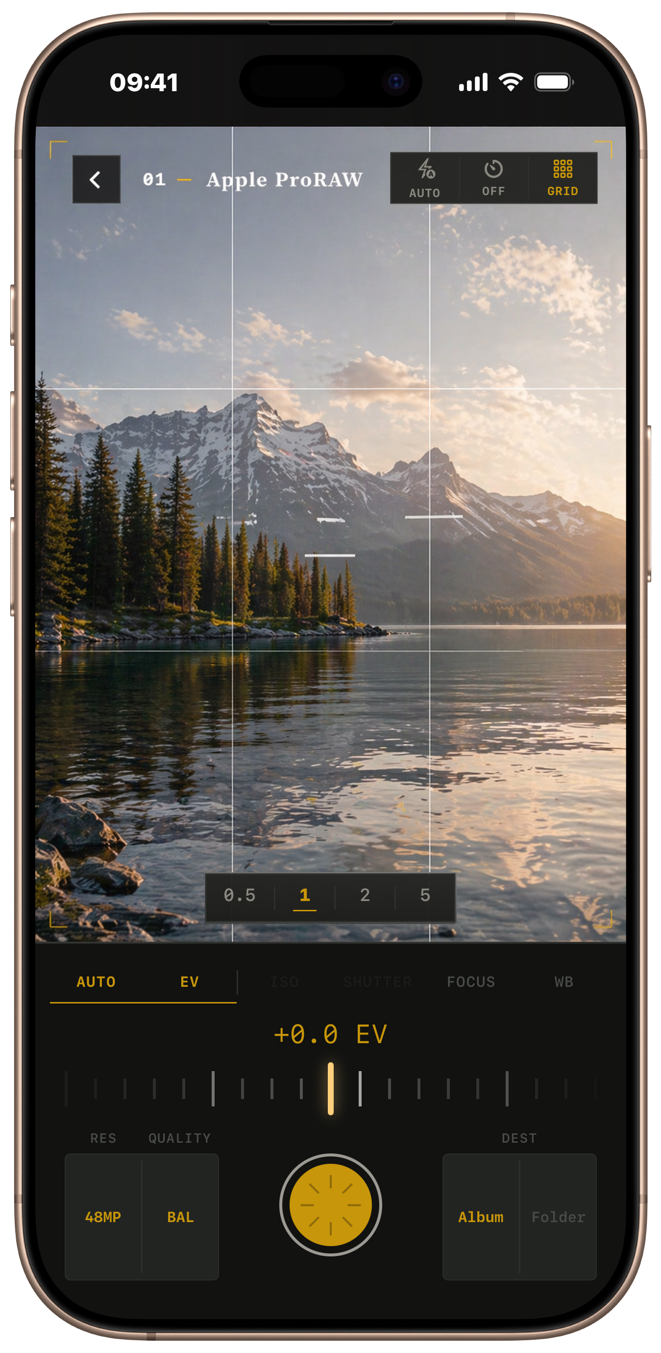 ScopeKit ProRAW screen